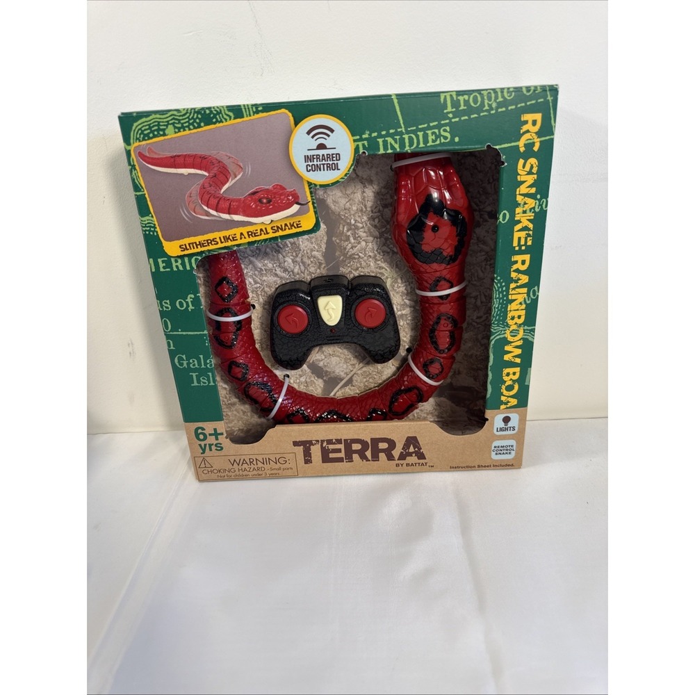 Terra by Battat – Remote Control Infrared Light-Up Snake - Rainbow Boa